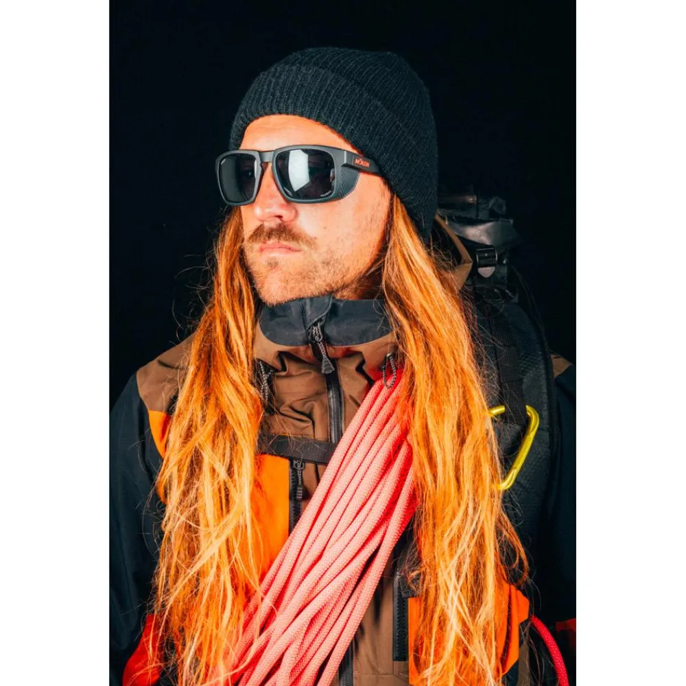 Clearance Lunettes de soleil Santo Black Black Grey Cat.3 Polarized Lunettes Polarisées