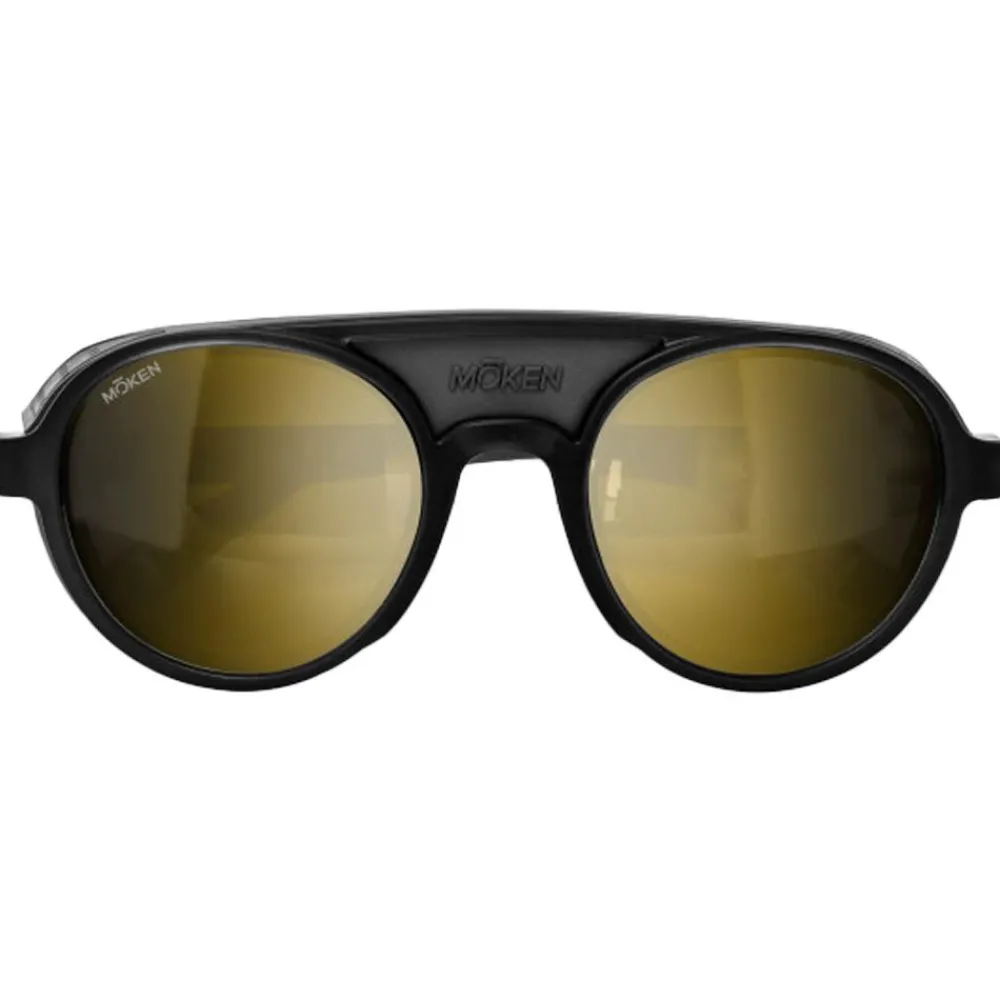 Lunettes Femme|Lunettes Homme<Moken Vision Lunettes de soleil Hawkins Vintage Black Black Copper Cat.4 Summit Master