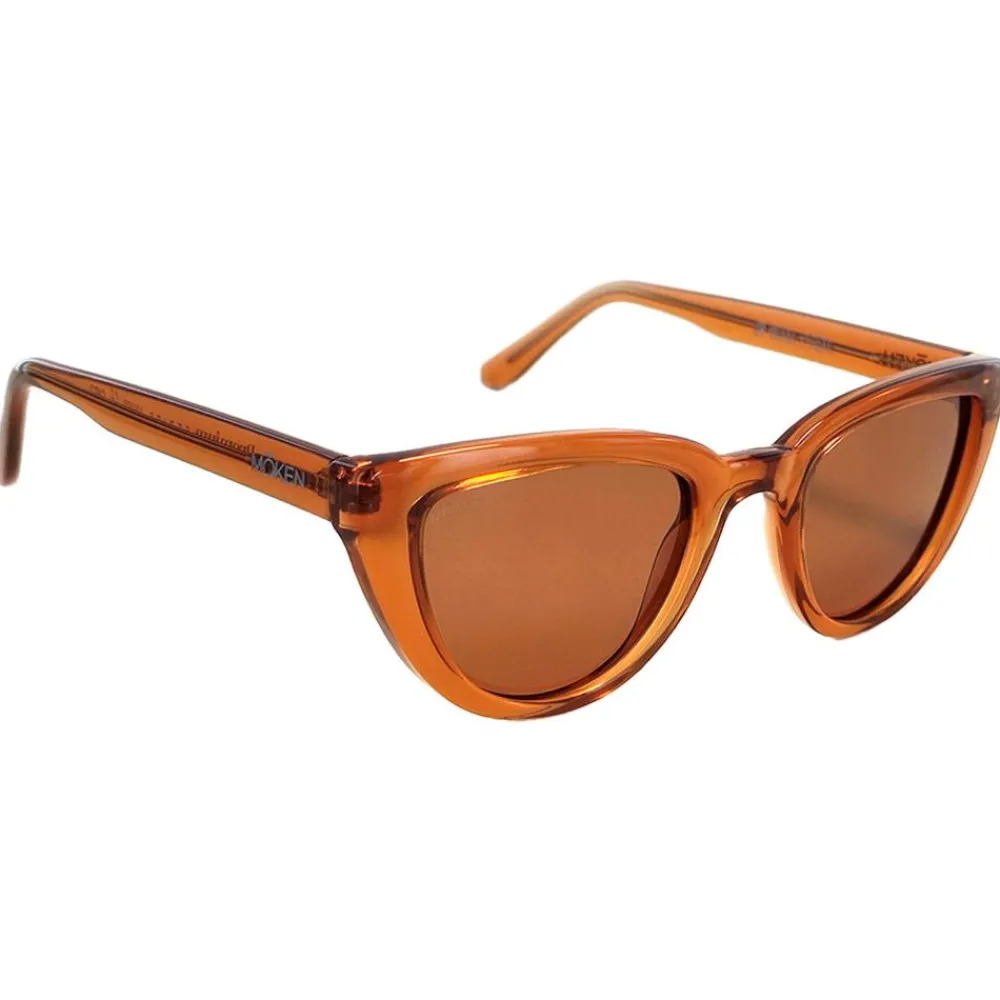Lunettes Femme|Lunettes Polarisées<Moken Vision Lunettes de soleil Emma Orange Brown Polarized