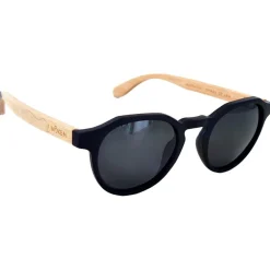 Lunettes Femme|Lunettes Polarisées<Moken Vision Lunettes de soleil Green Wood Black Wood Grey Polarized