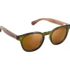 Lunettes de soleil Woody Kaki Wood Brown Polarized Femme Lunettes Femme|Lunettes Polarisées