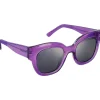 Clearance Lunettes de soleil Monroe Cristal Purple Grey Cat.3 Polarized Femme Lunettes Femme|Lunettes Polarisées