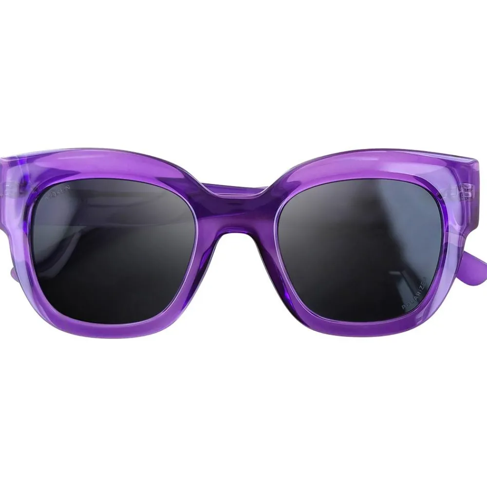 Clearance Lunettes de soleil Monroe Cristal Purple Grey Cat.3 Polarized Femme Lunettes Femme|Lunettes Polarisées
