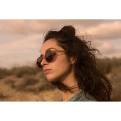 Lunettes de soleil Lyndon Mustard Blue Cat.3 Polarized Femme Lunettes Polarisées|Lunettes Femme