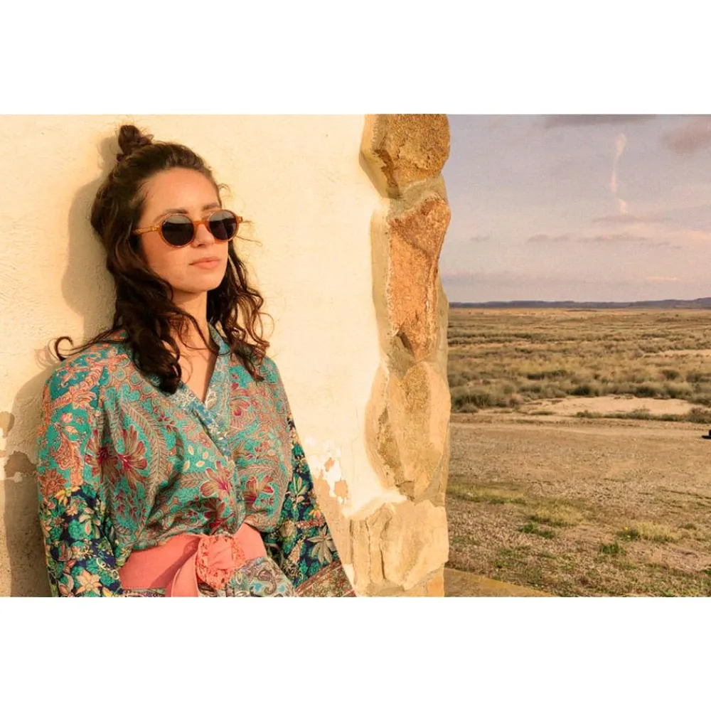 Lunettes de soleil Lyndon Mustard Blue Cat.3 Polarized Femme Lunettes Polarisées|Lunettes Femme