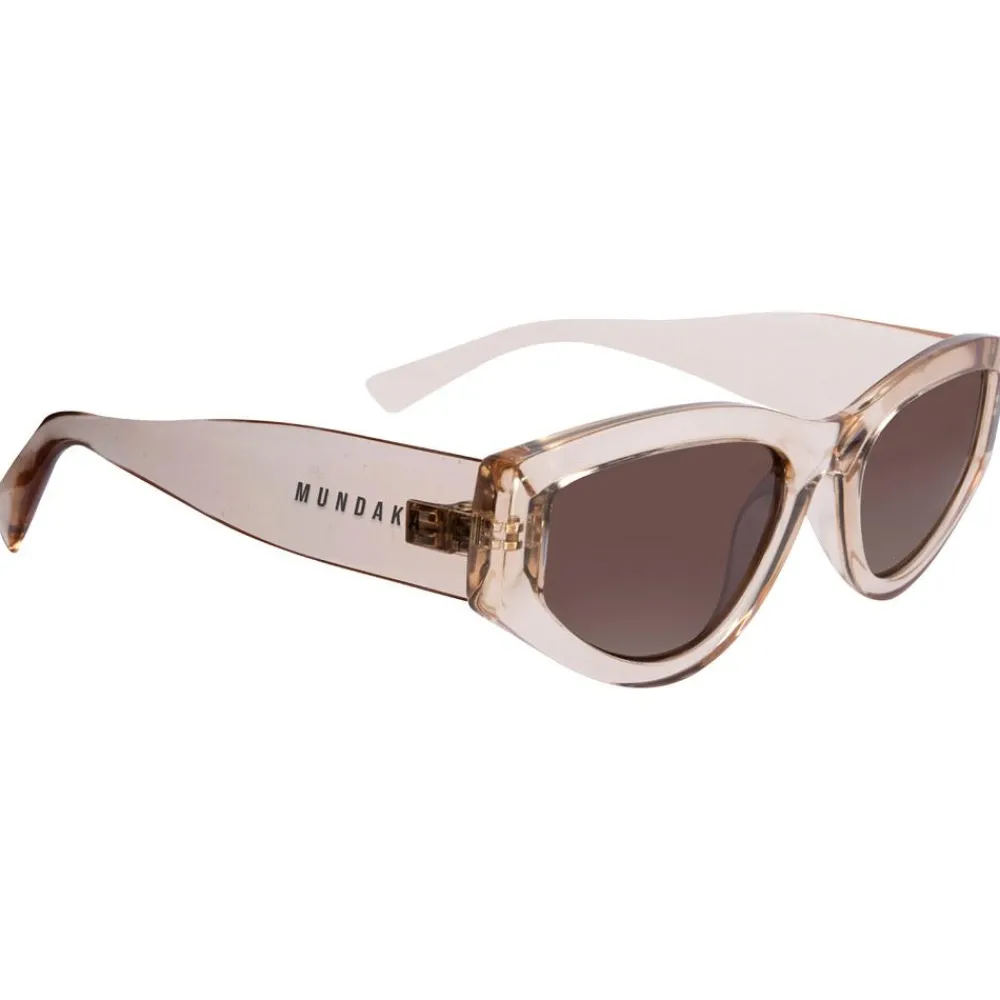 Lunettes Femme<Mundaka Optic Lunettes de soleil Teava Crystal Champagne Smoke
