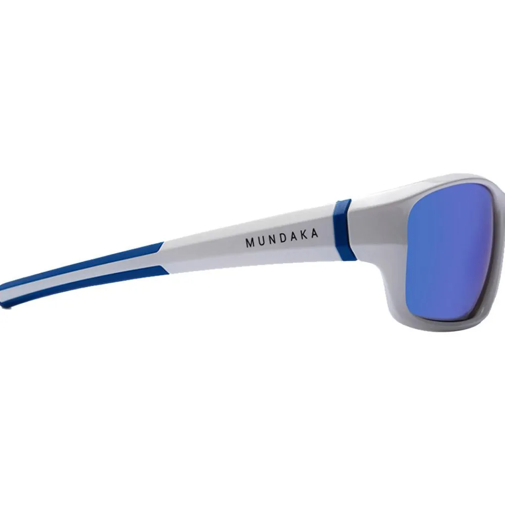 Lunettes Enfant<Mundaka Optic Lunettes de soleil Spark White Blue Smoke Blue Revo
