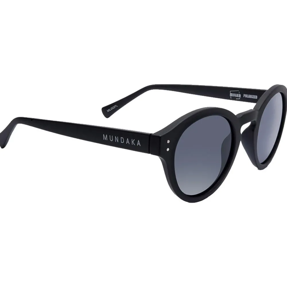 Hot Lunettes de soleil Miller Matte Black Smoke Polarized Femme Lunettes Femme|Lunettes Polarisées