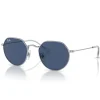 Sale Lunettes de soleil Jack Kids Polished Silver Dark Blue Enfant Lunettes Enfant