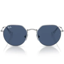 Sale Lunettes de soleil Jack Kids Polished Silver Dark Blue Enfant Lunettes Enfant