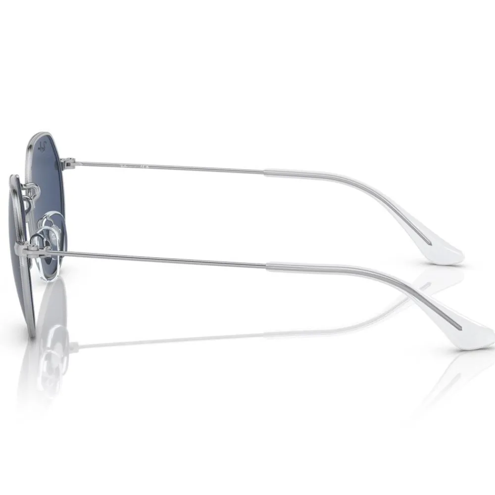 Sale Lunettes de soleil Jack Kids Polished Silver Dark Blue Enfant Lunettes Enfant