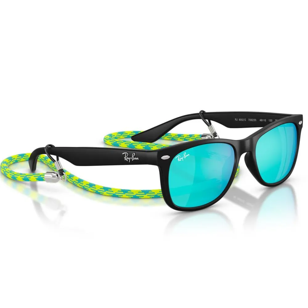 Clearance Lunettes de soleil New Wayfarer Kids Polished Black Light Green Blue Mirror Enfant Lunettes Enfant