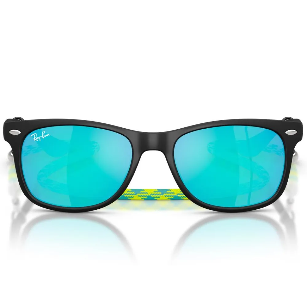 Clearance Lunettes de soleil New Wayfarer Kids Polished Black Light Green Blue Mirror Enfant Lunettes Enfant