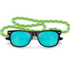Clearance Lunettes de soleil New Wayfarer Kids Polished Black Light Green Blue Mirror Enfant Lunettes Enfant