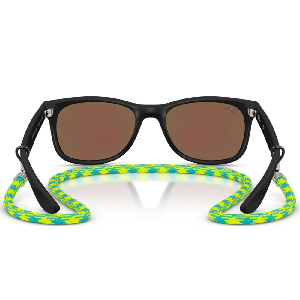 Clearance Lunettes de soleil New Wayfarer Kids Polished Black Light Green Blue Mirror Enfant Lunettes Enfant