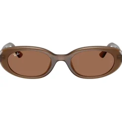 Lunettes Femme<Ray Ban Lunettes de soleil RB4441D Matte Brown Opaline Dark Brown