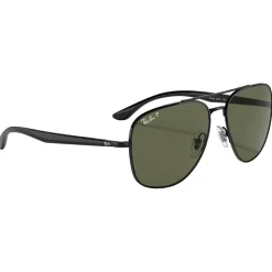 Lunettes Femme|Lunettes Polarisées<Ray Ban Lunettes de soleil RB3683 Polished Black Green G-15 Polar