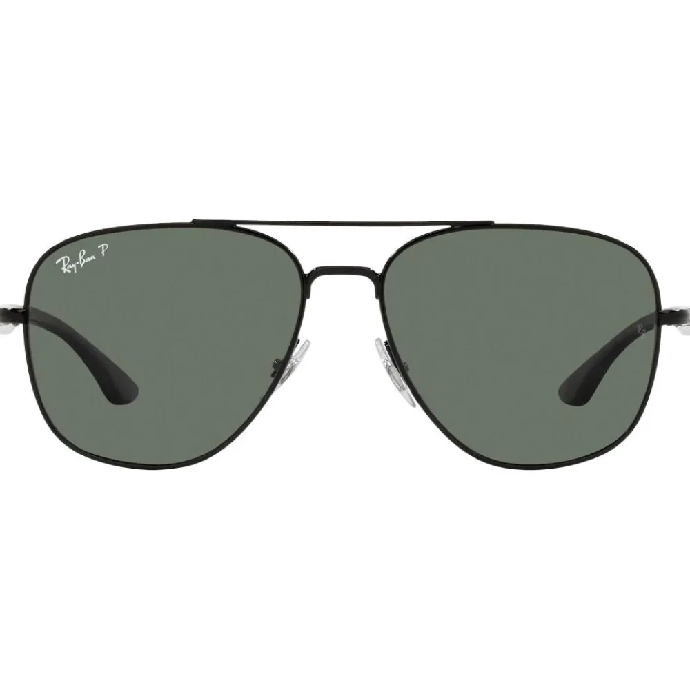 Lunettes Femme|Lunettes Polarisées<Ray Ban Lunettes de soleil RB3683 Polished Black Green G-15 Polar