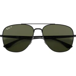 Lunettes Femme|Lunettes Polarisées<Ray Ban Lunettes de soleil RB3683 Polished Black Green G-15 Polar