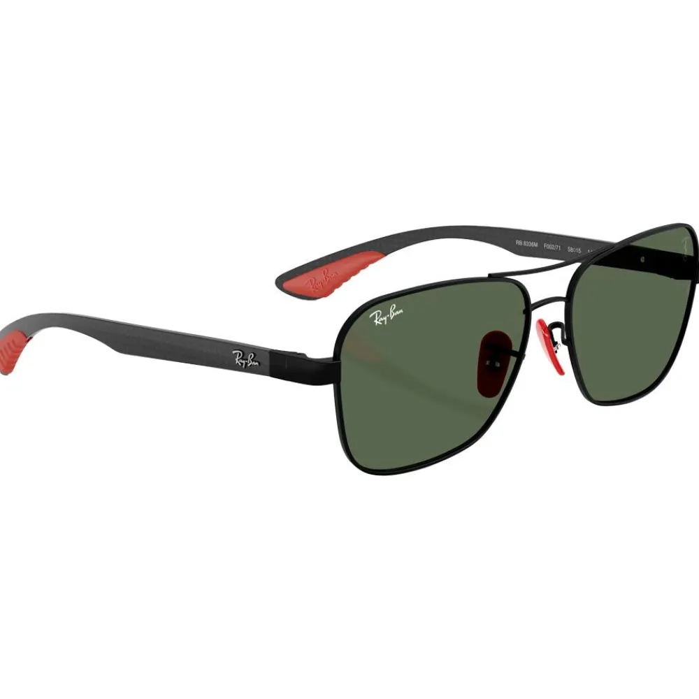 Lunettes Femme<Ray Ban Lunettes de soleil RB8336M Scuderia Ferrari Collection Matte Black Matte Dark Green