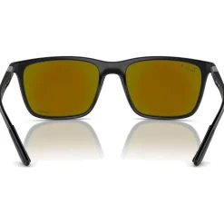 Lunettes Polarisées|Lunettes Femme<Ray Ban Lunettes de soleil RB4385 Matte Black Chromance Polar Green Blue