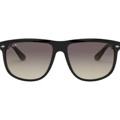 New Lunettes de soleil RB4147 Boyfriend Polished Black Grey Femme Lunettes Femme