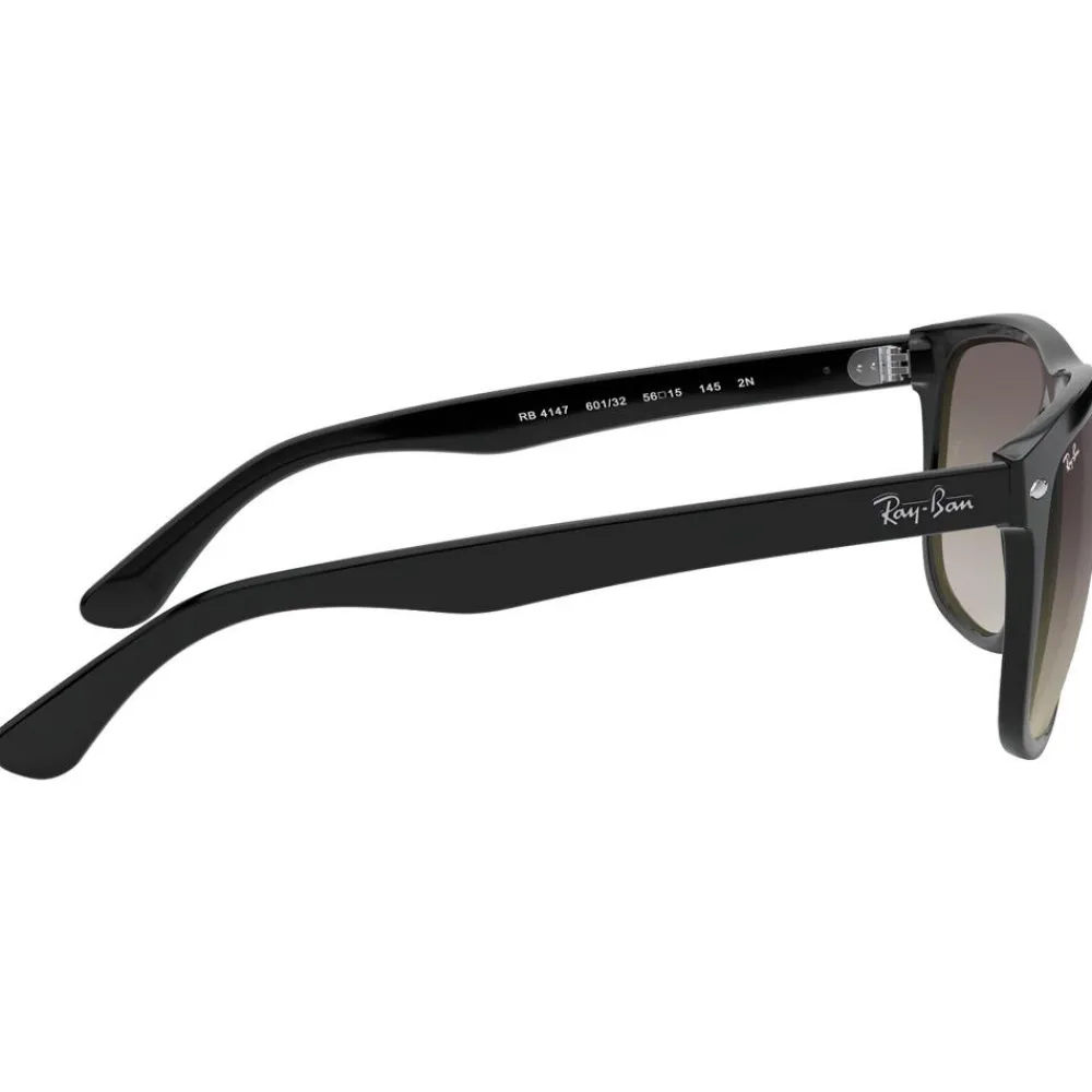 New Lunettes de soleil RB4147 Boyfriend Polished Black Grey Femme Lunettes Femme