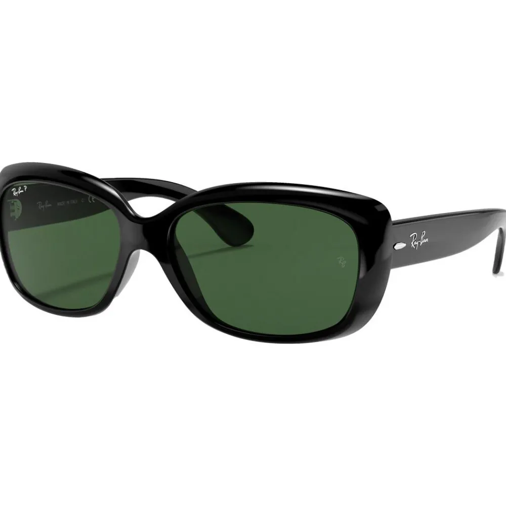 Lunettes Femme|Lunettes Femme<Ray Ban Lunettes de soleil RB4101 Jackie Ohh Polished Black Dark Green