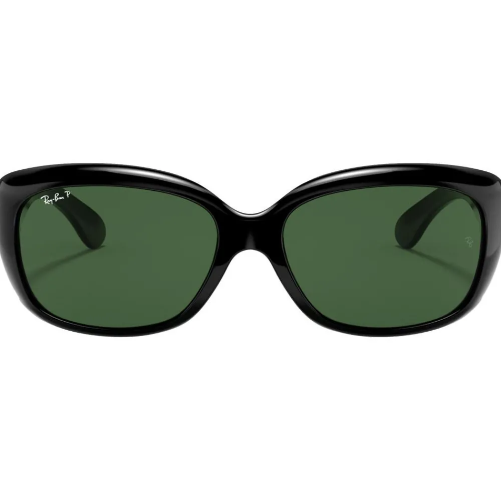 Lunettes Femme|Lunettes Femme<Ray Ban Lunettes de soleil RB4101 Jackie Ohh Polished Black Dark Green