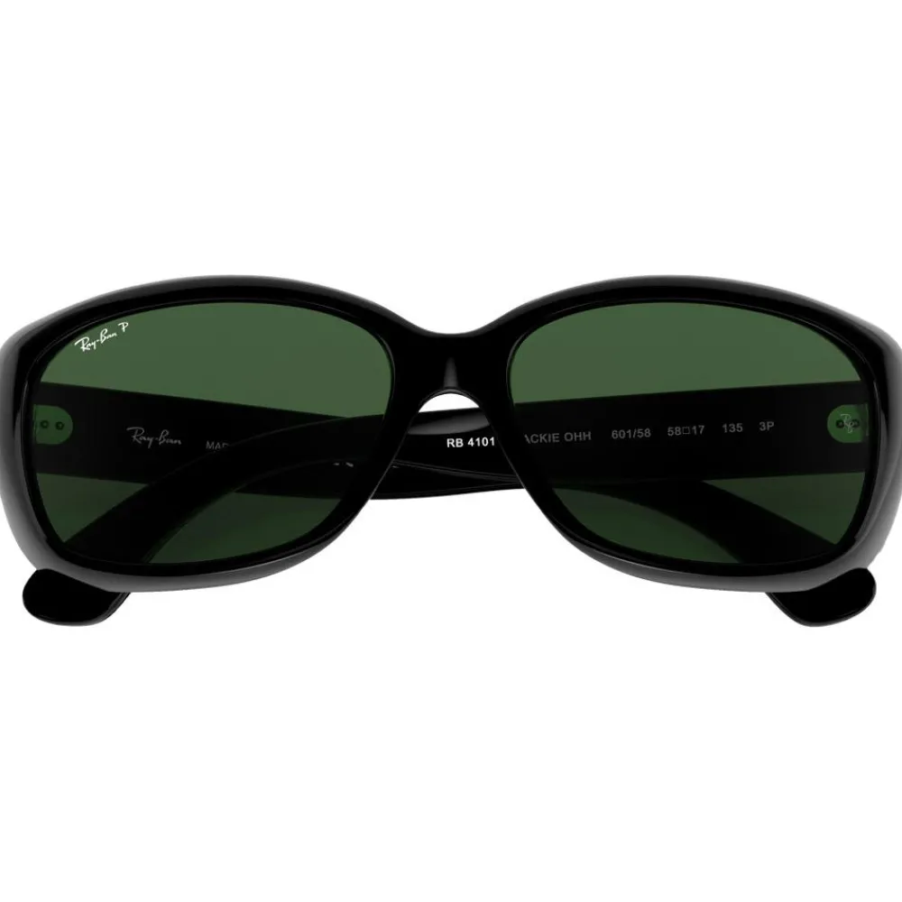 Lunettes Femme|Lunettes Femme<Ray Ban Lunettes de soleil RB4101 Jackie Ohh Polished Black Dark Green