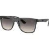 Lunettes Femme<Ray Ban Lunettes de soleil RB4413M Scuderia Ferrari Collection Polished Transparent Grey Grey