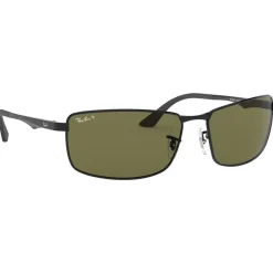 Lunettes Femme|Lunettes Polarisées<Ray Ban Lunettes de soleil RB3498 Polished Black Green G-15 Polar