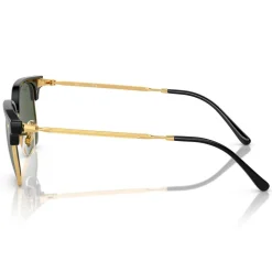 Lunettes Enfant<Ray Ban Lunettes de soleil New Clubmaster Kids Polished Black Gold Dark Green
