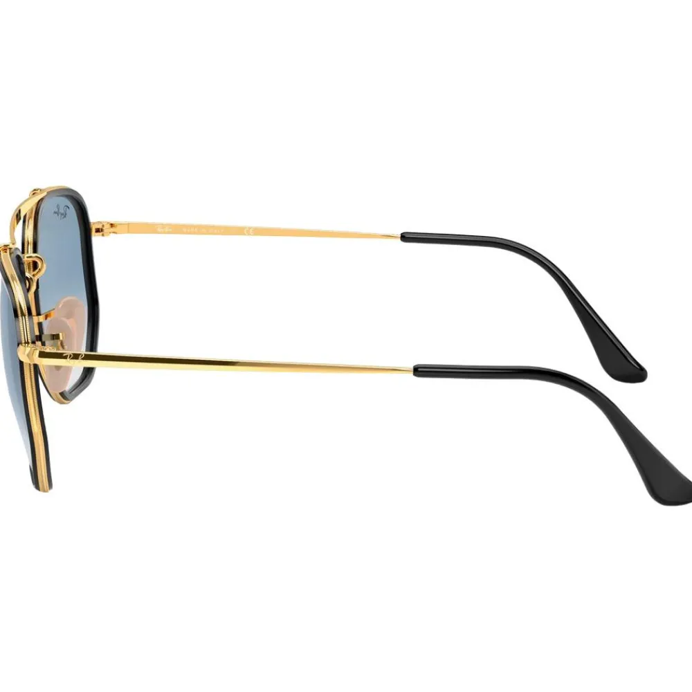 New Lunettes de soleil RB3648M Marshal II Polished Gold Gradient Light Blue Femme Lunettes Femme