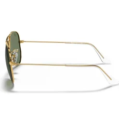 Lunettes Enfant<Ray Ban Lunettes de soleil Aviator Kids Polished Arista Gold Dark Green