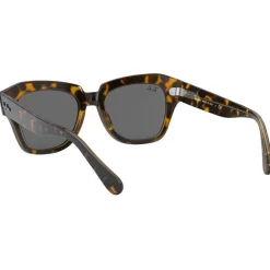 Outlet Lunettes de soleil RB2186 State Street Polished Havana Brown Transparent Dark Grey Femme Lunettes Femme|Lunettes Polarisées