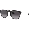 Best Lunettes de soleil RB4171 Erika Classic Matte Rubber Black Gradient Grey Femme Lunettes Femme|Lunettes Femme