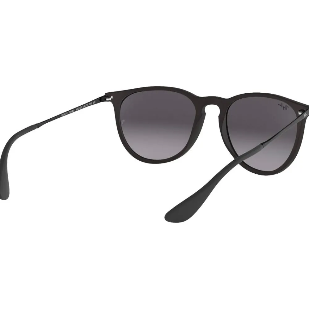 Best Lunettes de soleil RB4171 Erika Classic Matte Rubber Black Gradient Grey Femme Lunettes Femme|Lunettes Femme