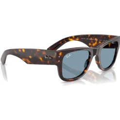 Best Lunettes de soleil RB0840S Mega Wayfarer Polished Havana Blue Femme Lunettes Femme