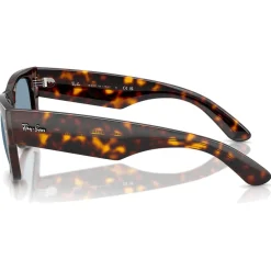 Best Lunettes de soleil RB0840S Mega Wayfarer Polished Havana Blue Femme Lunettes Femme