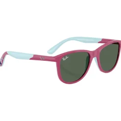 Lunettes Enfant<Ray Ban Lunettes de soleil RJ9077S Disney Sun Kids Lilo & Stitch Polished Fucsia Dark Green
