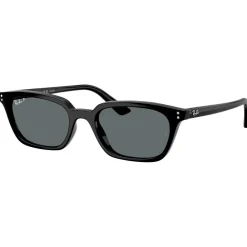 New Lunettes de soleil RB4456 Zaya Polished Black Dark Grey Polar Femme Lunettes Femme|Lunettes Polarisées