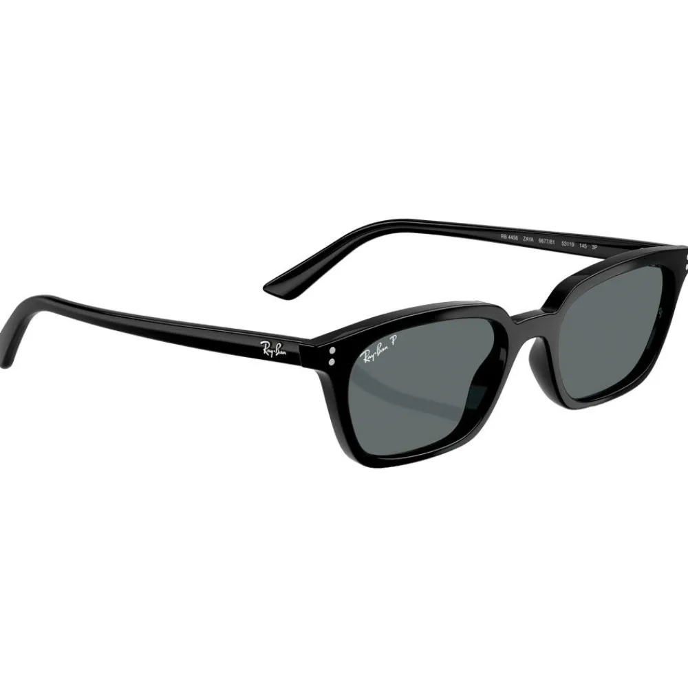 New Lunettes de soleil RB4456 Zaya Polished Black Dark Grey Polar Femme Lunettes Femme|Lunettes Polarisées