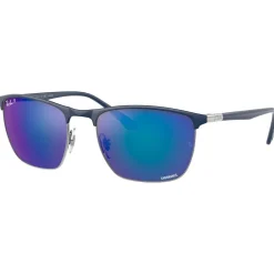 Lunettes de soleil RB3686 Polished Blue Chromance Polar Blue Femme Lunettes Femme|Lunettes Polarisées