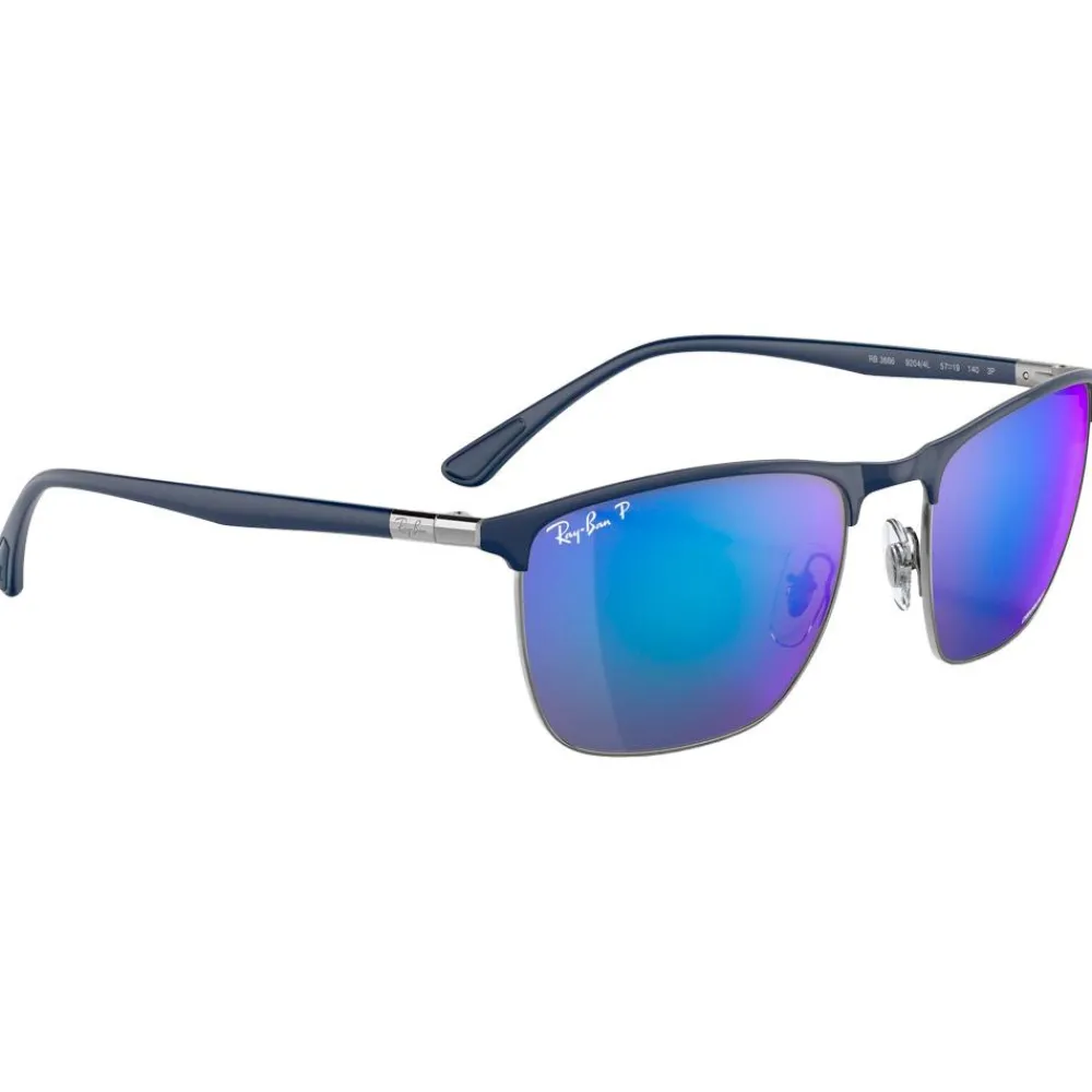 Lunettes de soleil RB3686 Polished Blue Chromance Polar Blue Femme Lunettes Femme|Lunettes Polarisées
