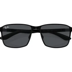 Outlet Lunettes de soleil RB3721 Polished Black Dark Grey Femme Lunettes Femme