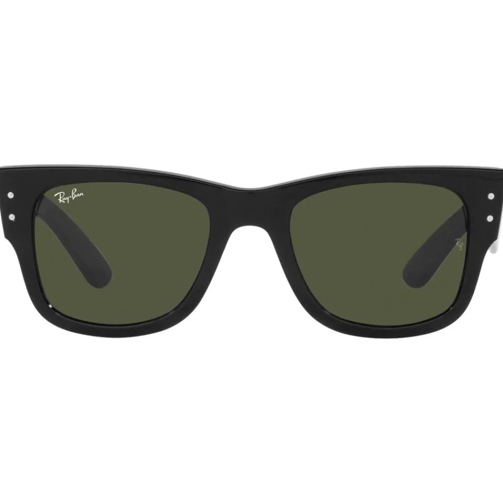Lunettes Femme<Ray Ban Lunettes de soleil RB0840S Mega Wayfarer Polished Black Green G-15