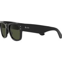 Lunettes Femme<Ray Ban Lunettes de soleil RB0840S Mega Wayfarer Polished Black Green G-15