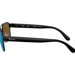 Sale Lunettes de soleil RB3751CH Polished Black Chromance Grey Blue Mirror Polar Femme Lunettes Femme|Lunettes Polarisées