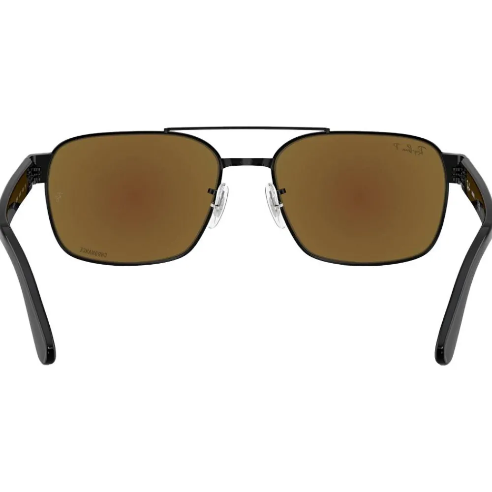 Sale Lunettes de soleil RB3751CH Polished Black Chromance Grey Blue Mirror Polar Femme Lunettes Femme|Lunettes Polarisées